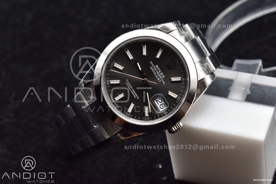 VSF SS Edition 904L 126330 VS Effortless 1:1 41 Dial DateJust Rhodium On Best Bracelet 597 Grey Oyster 0915